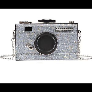 Camera Chain Clutch Purse